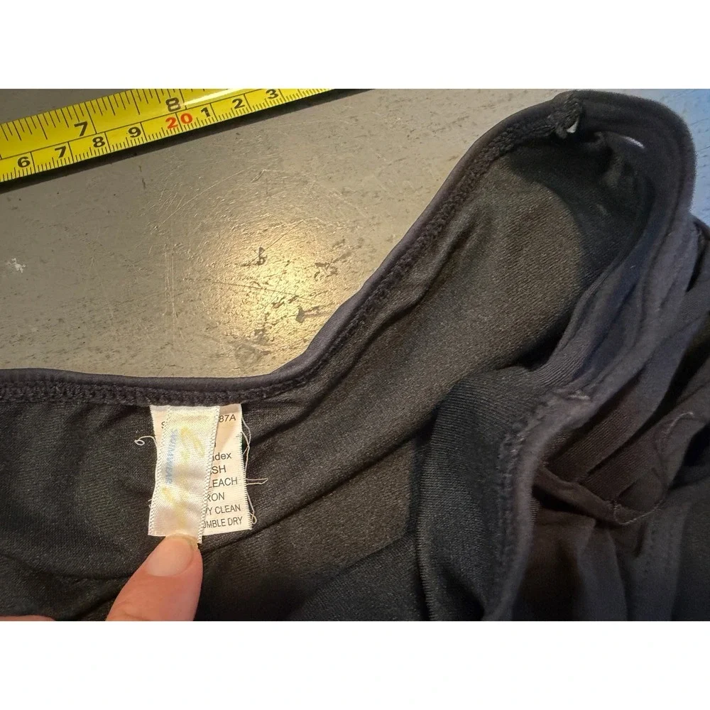 Raisins Black High Waisted Caged Strappy Bikini Bottoms Swimwear Size Small